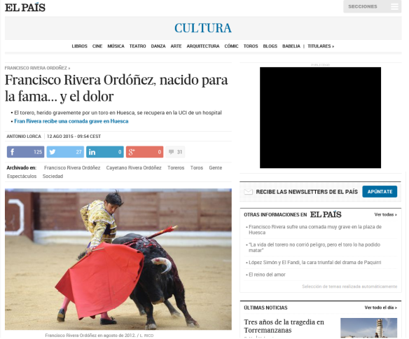 El País, Spain's equivalent of The Guardian (The Guardian ran the story here.) 